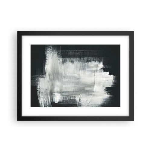 Poster in einem schwarzem Rahmen - Vertikal und horizontal gewebt - 40x30 cm