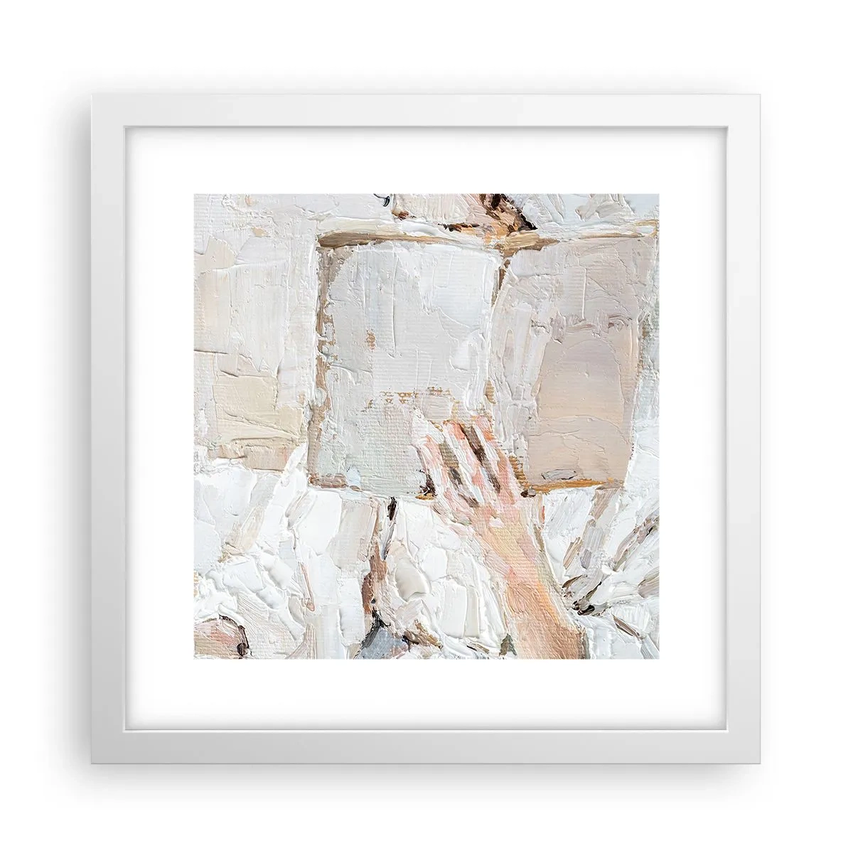 Poster in einem weißen Rahmen - In einer anderen Welt - 30x30 cm