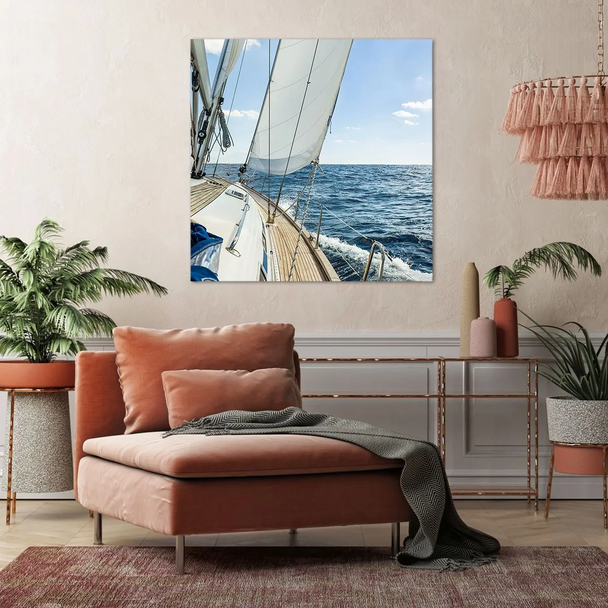 Bild auf Leinwand - Leinwandbild - Ahoi, Abenteuer - 40x40 cm