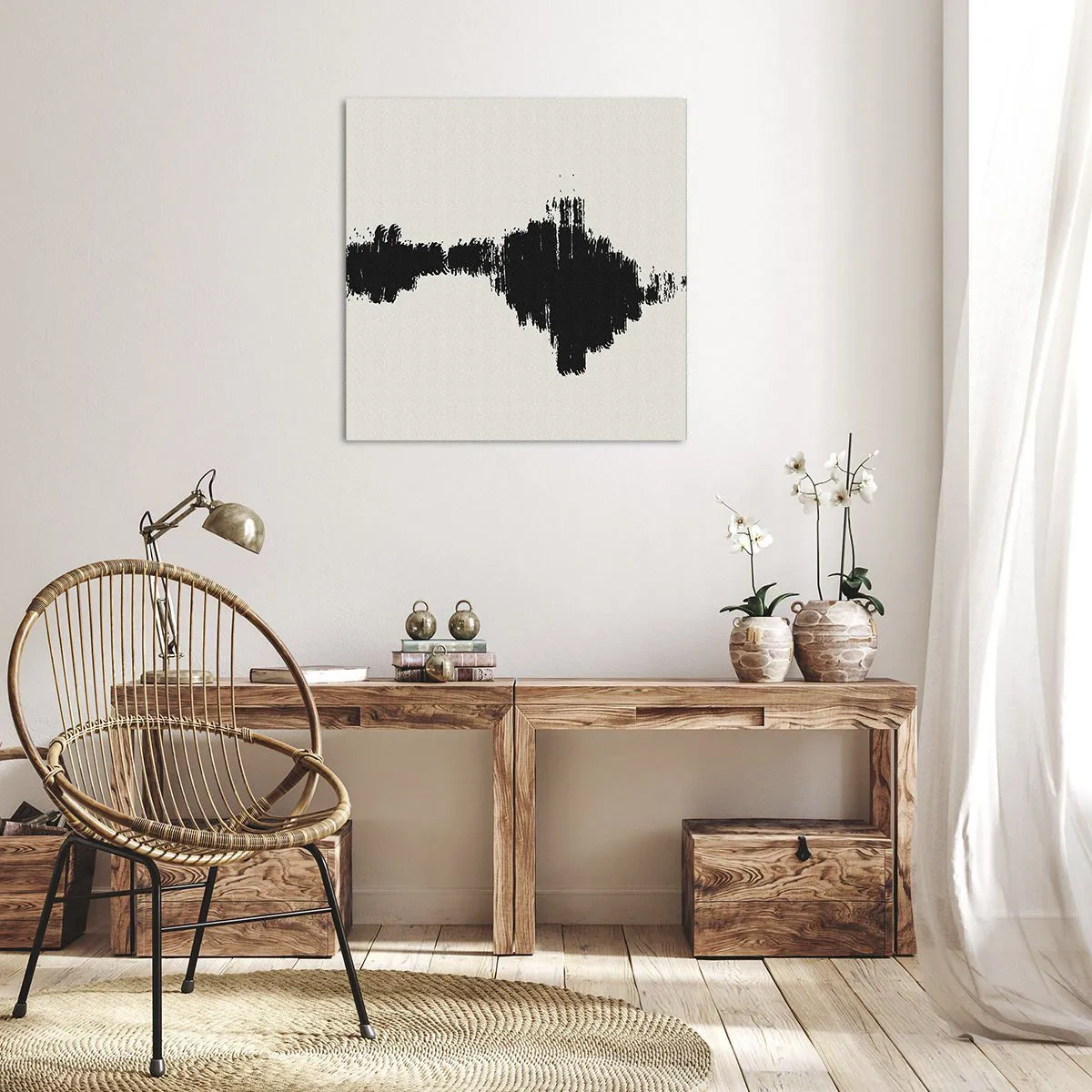 Bild auf Leinwand - Leinwandbild - Schwingungen der Fantasie - 40x40 cm