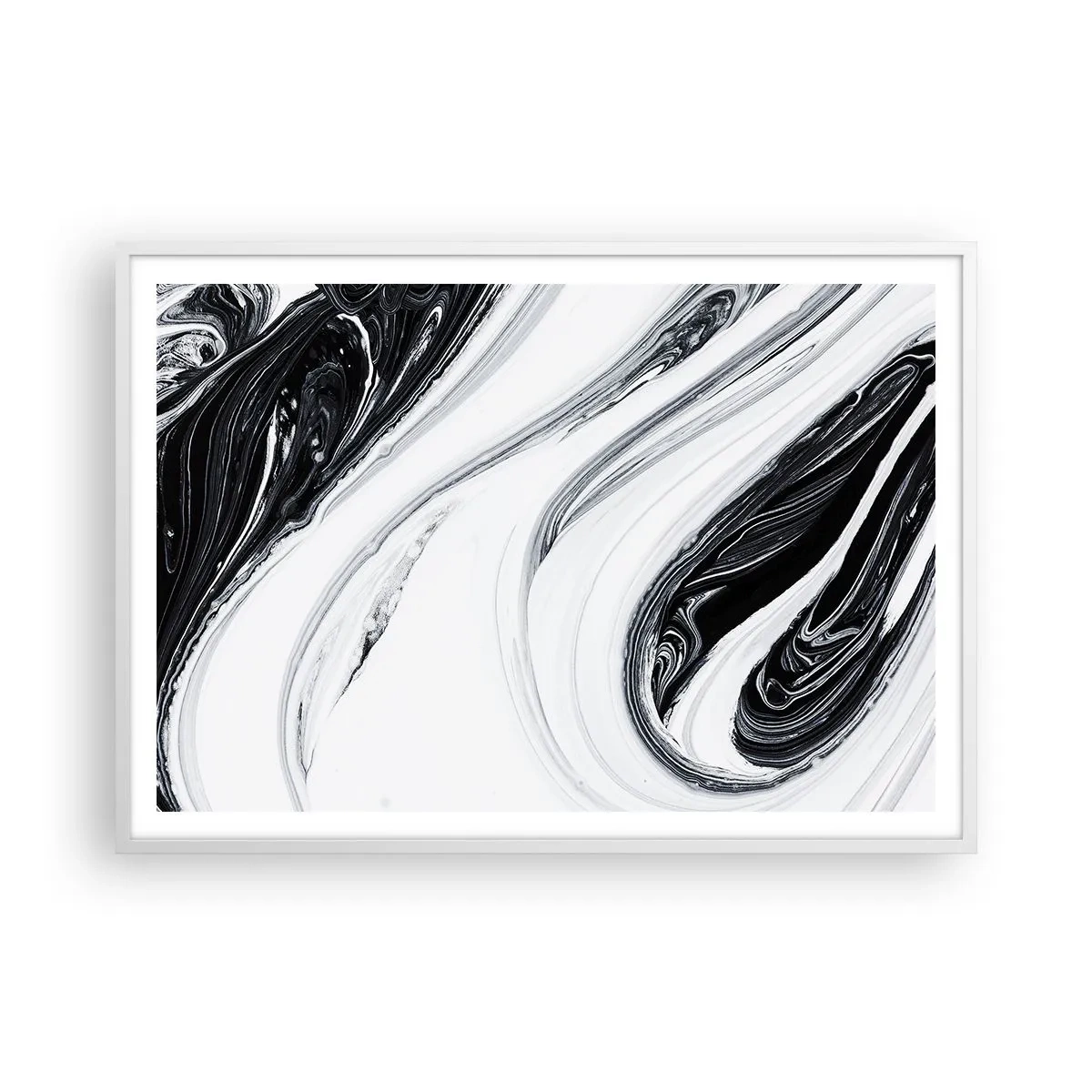 Poster in einem weißen Rahmen - Kombination aus Gegensätzen - 100x70 cm