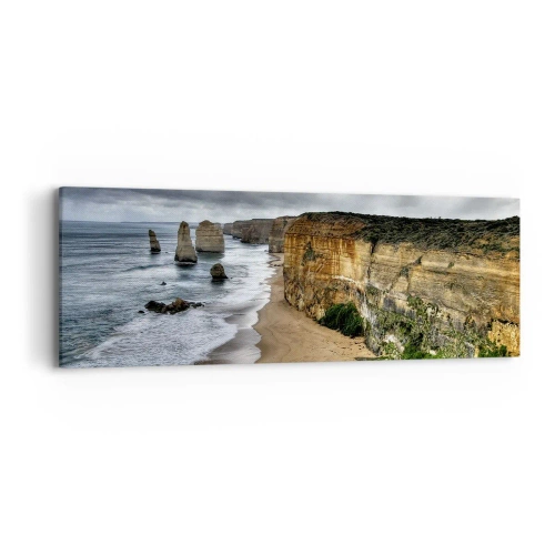 Bild auf Leinwand - Leinwandbild - Rohe Schönheit - 90x30 cm