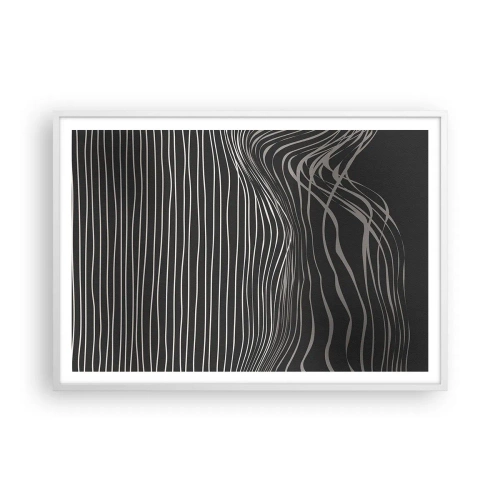 Poster in einem weißen Rahmen - Rhythmus und Akzent - 100x70 cm