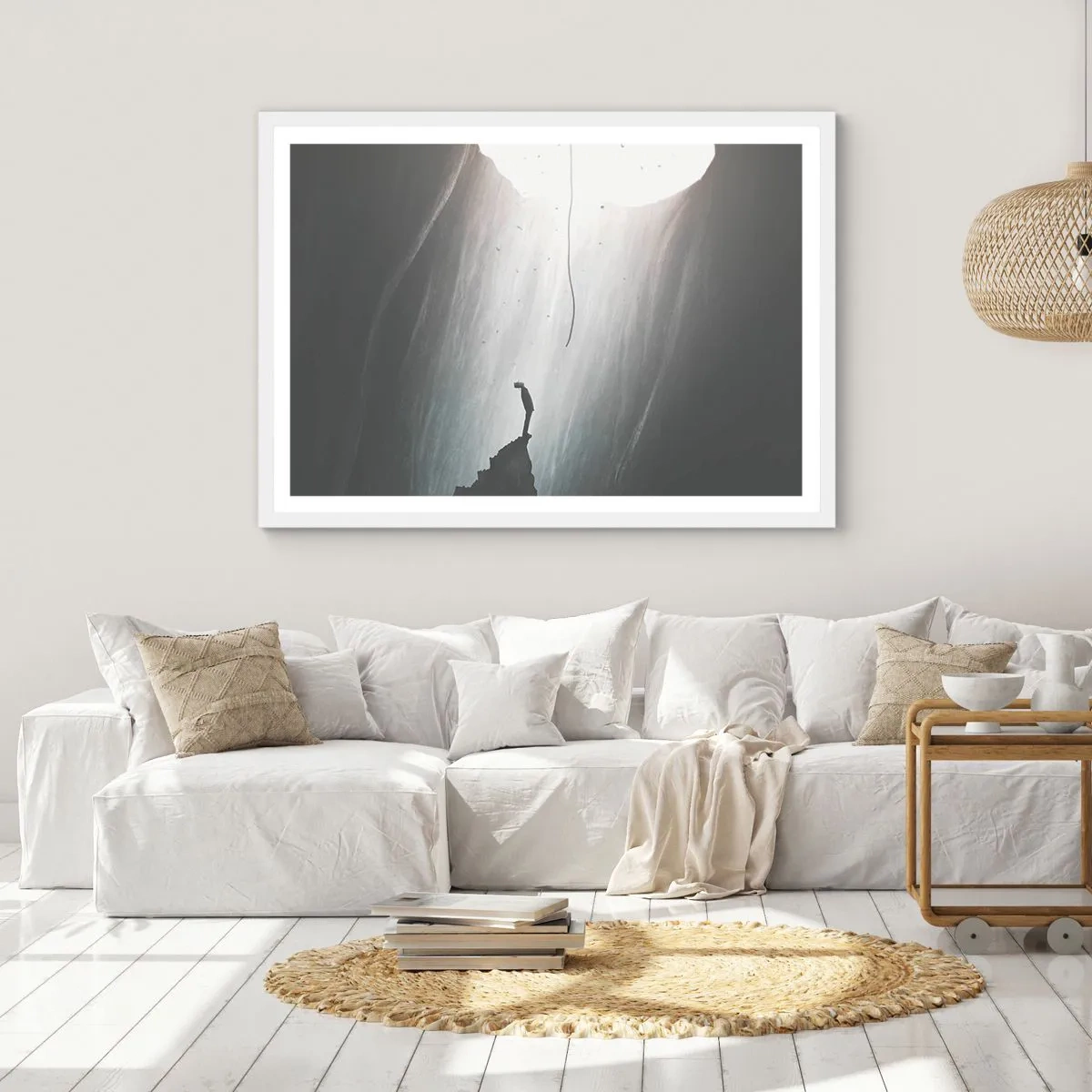 Poster in einem weißen Rahmen - Es gibt immer einen Ausweg - 70x50 cm