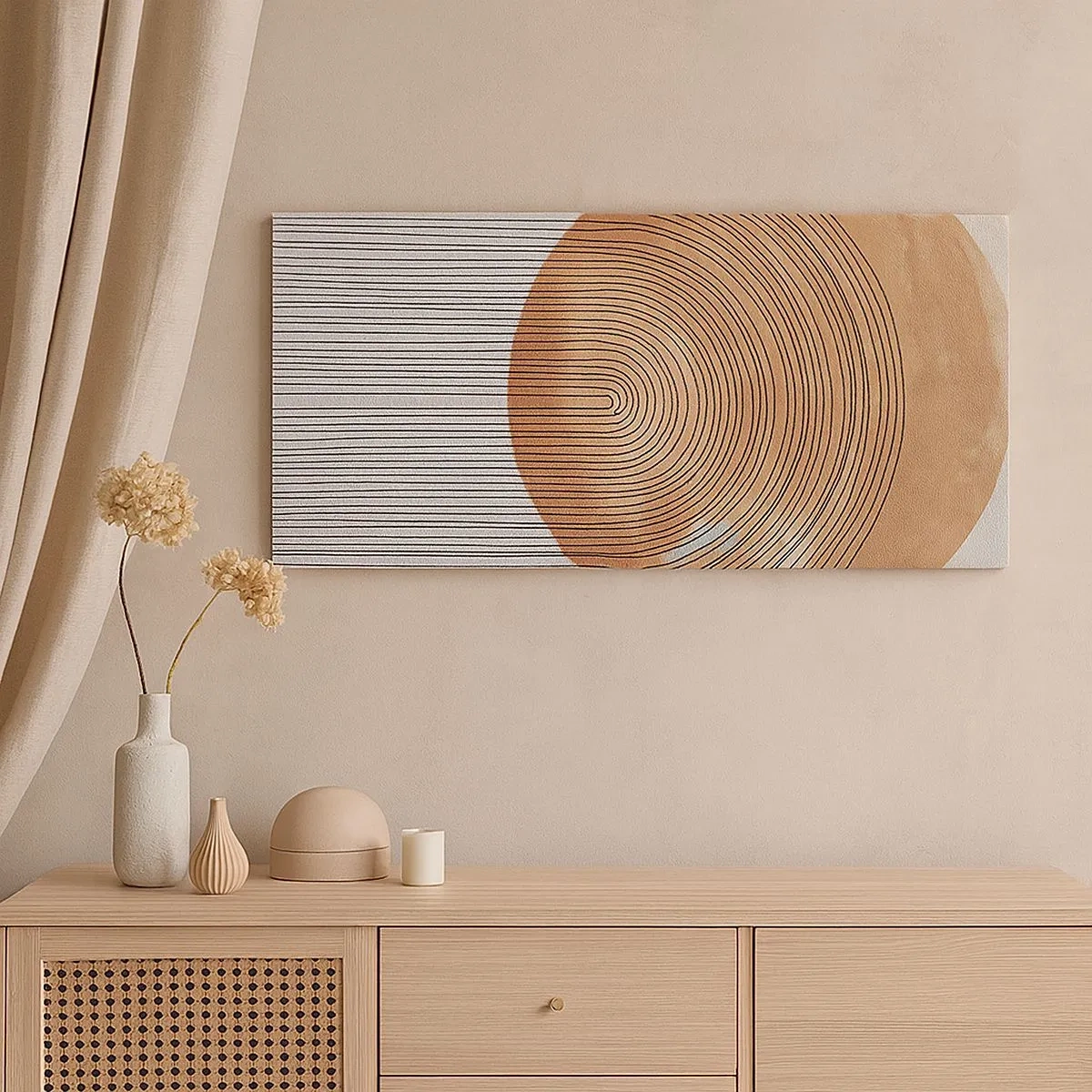 Bild auf Leinwand - Leinwandbild - SonnenKomposition - 100x40 cm