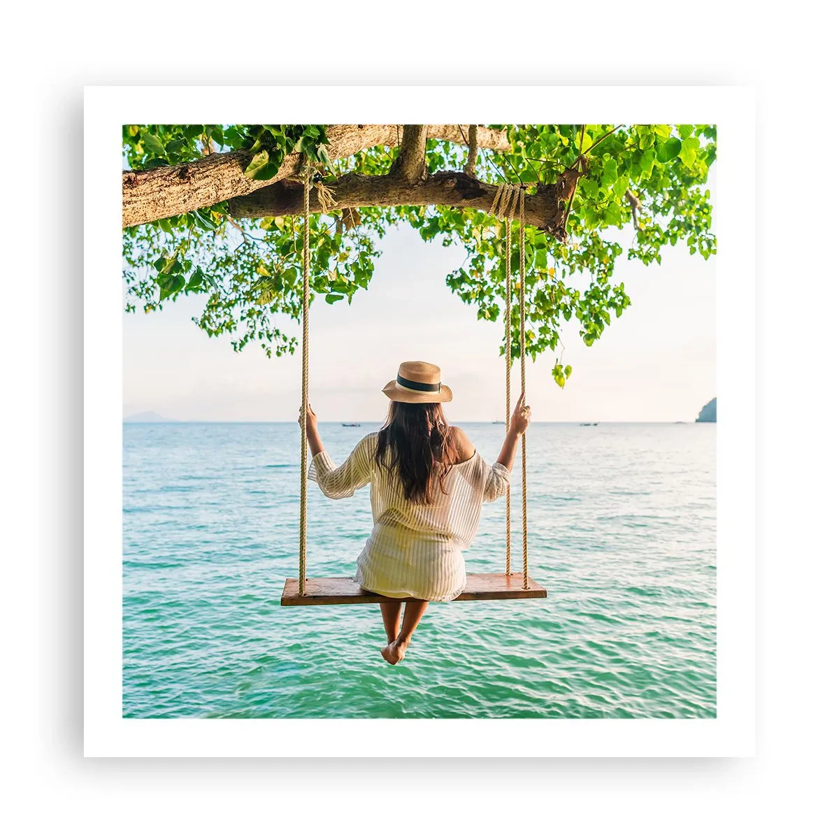 Poster - Das Leben ist wunderschön - 60x60 cm