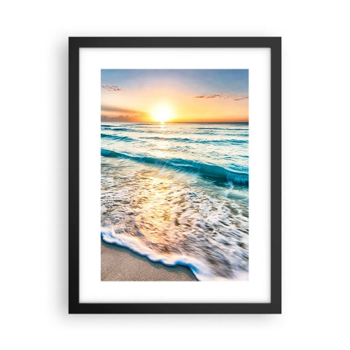 Poster in einem schwarzem Rahmen - Ein Blick lohnt sich - 30x40 cm