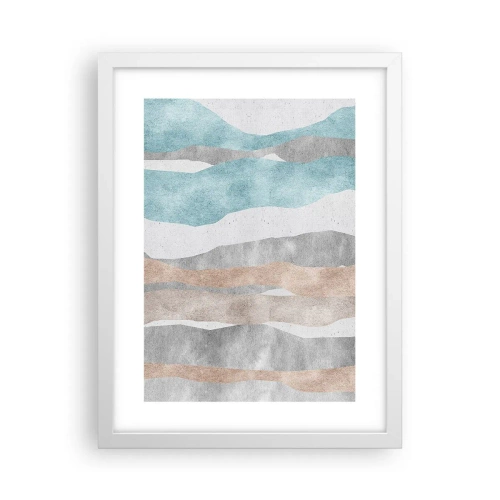 Poster in einem weißen Rahmen - Studie über Nähe - 30x40 cm