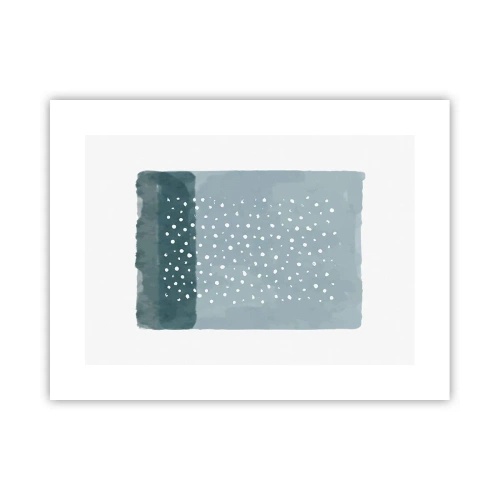 Poster - Auf Blau gewachsen - 40x30 cm