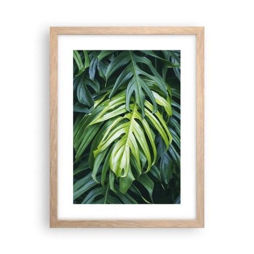 Poster in einem Rahmen aus heller Eiche - Tauchen Sie ein in die Frische - 30x40 cm