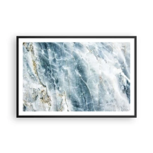 Poster in einem schwarzem Rahmen - Eiswelt - 91x61 cm