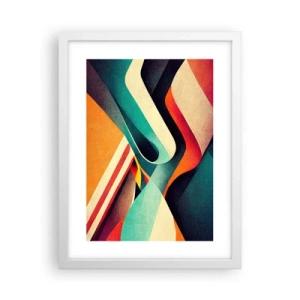 Poster in einem weißen Rahmen - Intensive Komposition - 30x40 cm