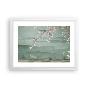 Poster in einem weißen Rahmen - Frühling, oh, du bist es - 40x30 cm