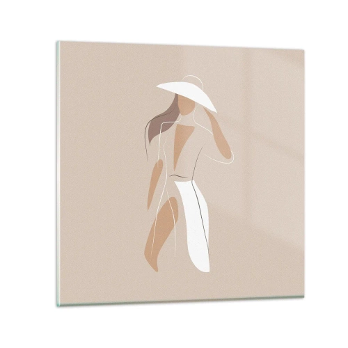 Glasbild - Bild auf glas - Mode macht Spaß - 60x60 cm