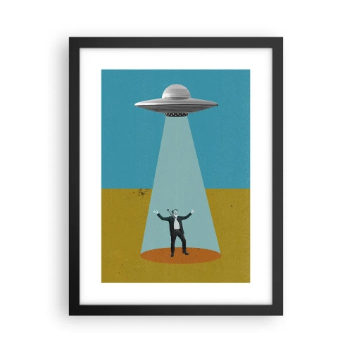 Poster in einem schwarzem Rahmen - Nahe Begegnung - 30x40 cm