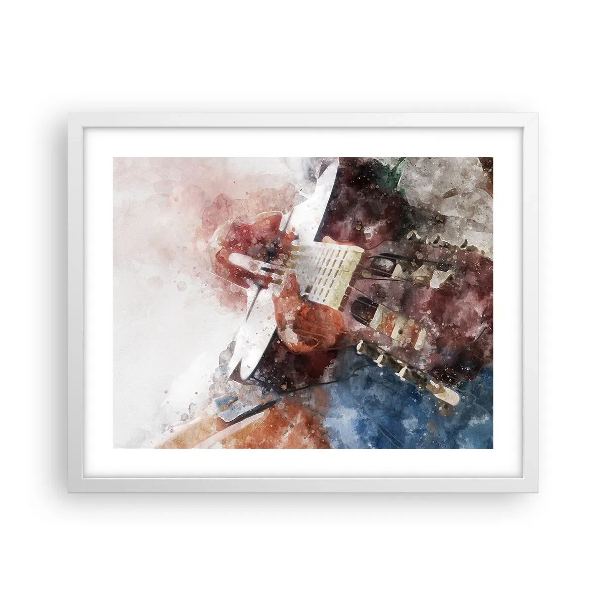 Poster in einem weißen Rahmen - Und was halten Sie davon? - 50x40 cm