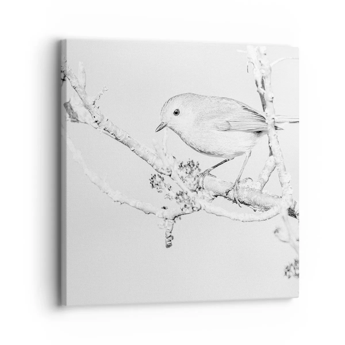 Bild auf Leinwand - Leinwandbild - Wintermorgen - 30x30 cm
