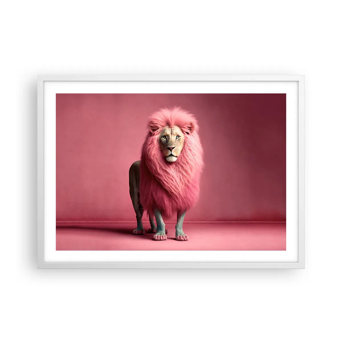 Poster in einem weißen Rahmen - Und du hast keine Angst mehr - 70x50 cm