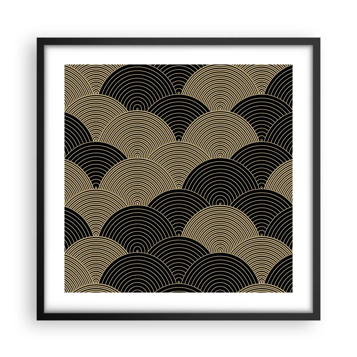 Poster in einem schwarzem Rahmen - Einheit in der Vielfalt - 50x50 cm