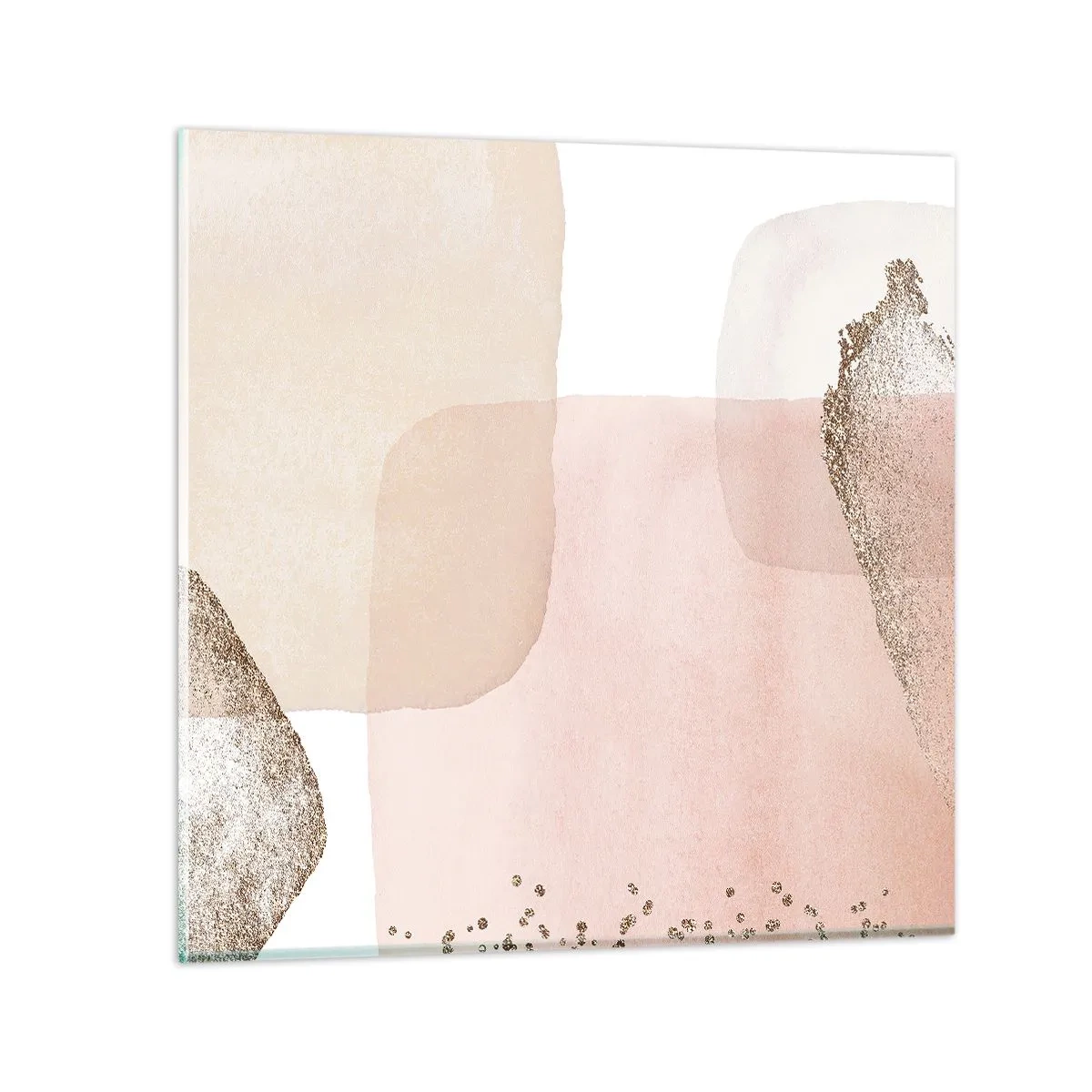 Glasbild - Bild auf glas - Ein Blick durch die Farbe - 50x50 cm