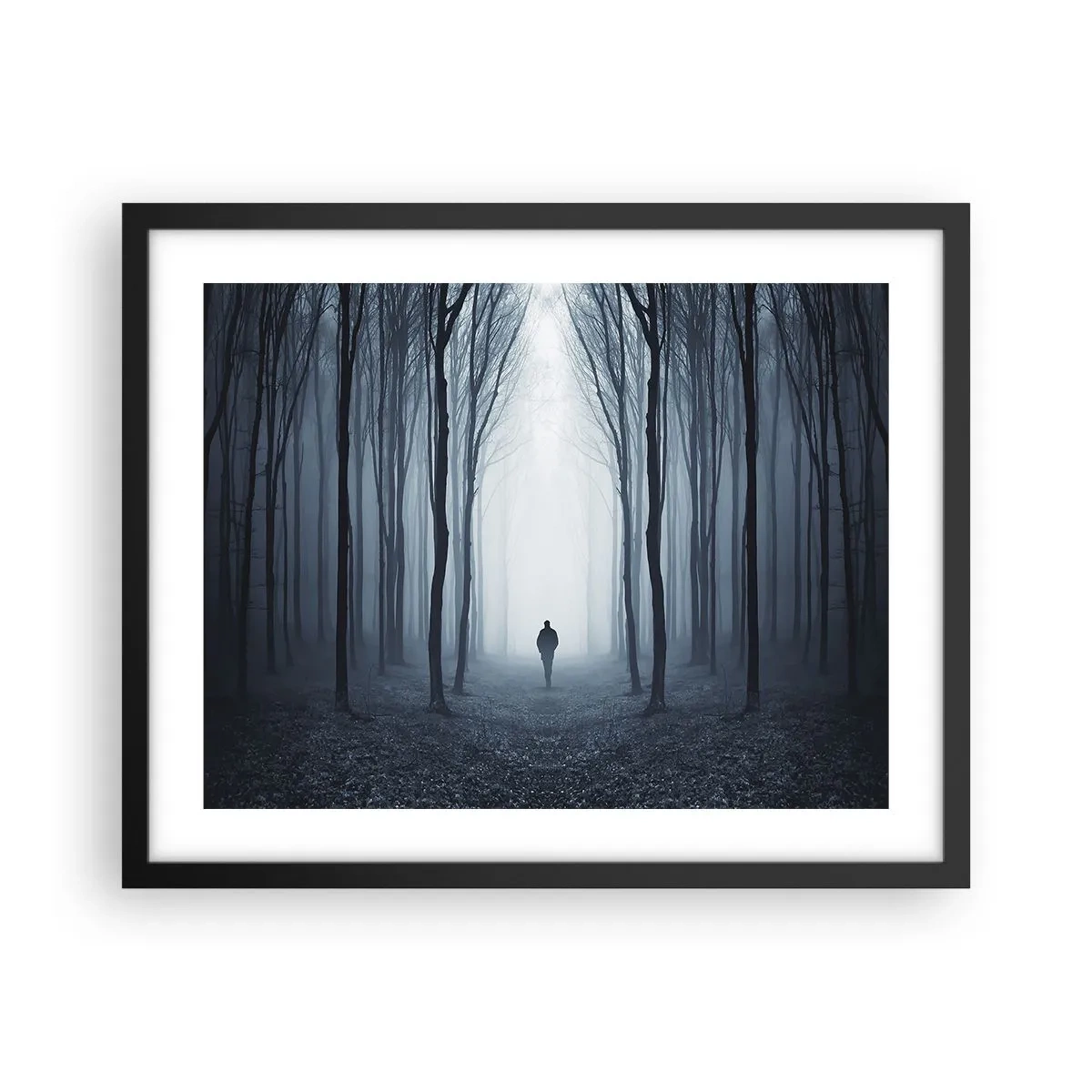 Poster in einem schwarzem Rahmen - Alles einfach und übersichtlich - 50x40 cm