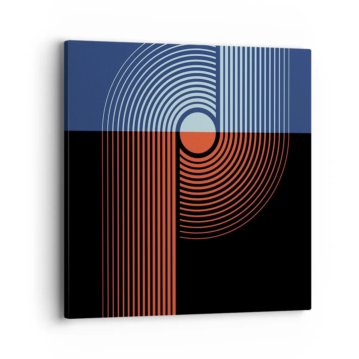 Bild auf Leinwand - Leinwandbild - In einer geometrischen Umarmung - 40x40 cm