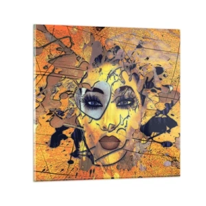 Glasbild - Bild auf glas - Sonnige Schönheit - 60x60 cm