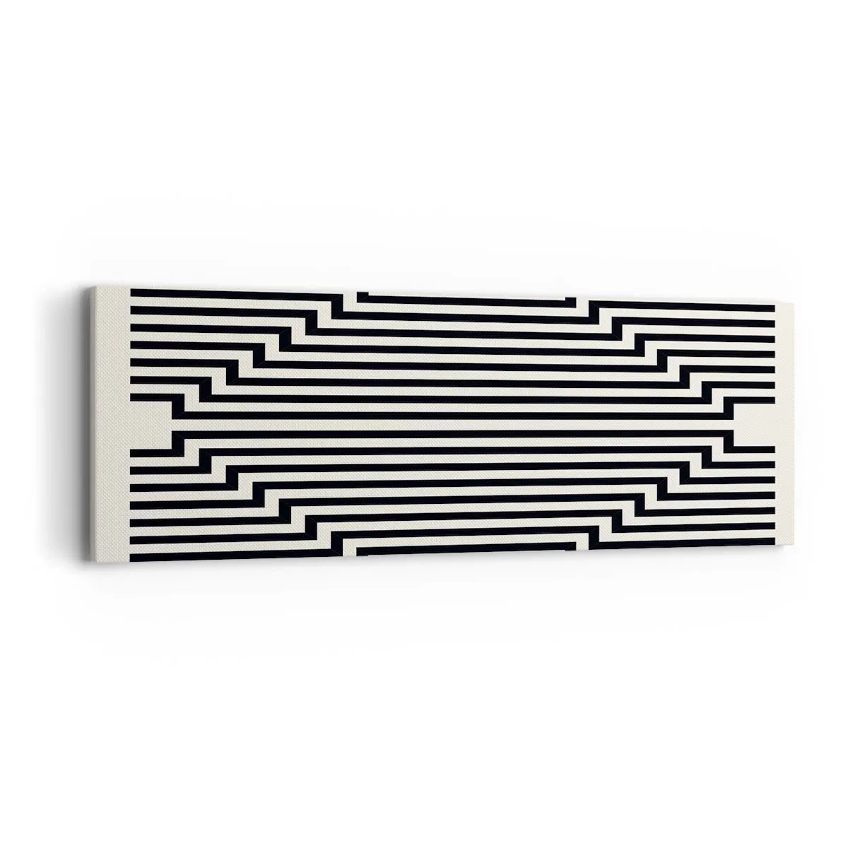 Bild auf Leinwand - Leinwandbild - Geometrische Illusion - 90x30 cm