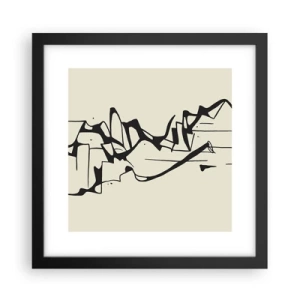 Poster in einem schwarzem Rahmen - Vielleicht eine Landschaft - 30x30 cm