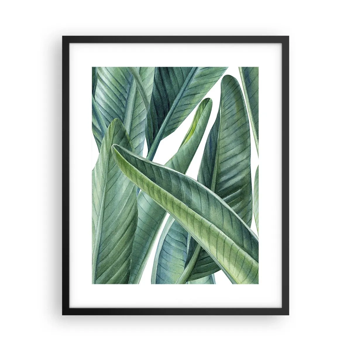 Poster in einem schwarzem Rahmen - An und für sich Grün - 40x50 cm