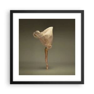 Poster in einem schwarzem Rahmen - Es wird bald auffliegen - 40x40 cm