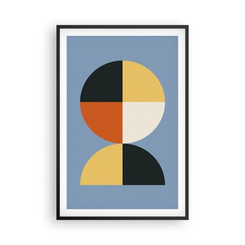 Poster in einem schwarzem Rahmen - Beobachte und zähle - 61x91 cm