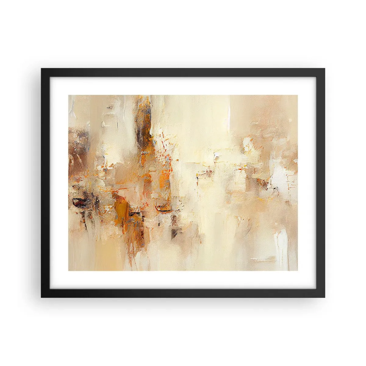 Poster in einem schwarzem Rahmen - Seele aus Bernstein - 50x40 cm