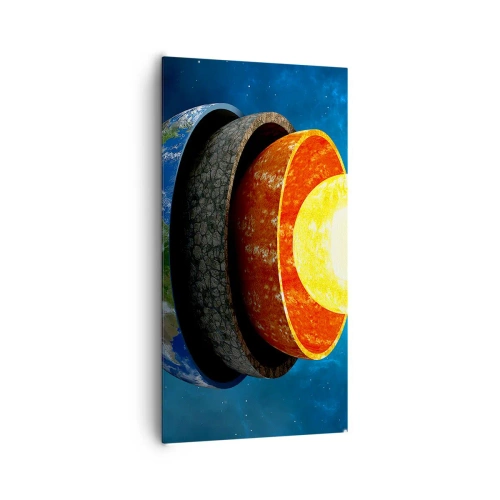 Bild auf Leinwand - Leinwandbild - Reise zum Mittelpunkt der Erde - 65x120 cm