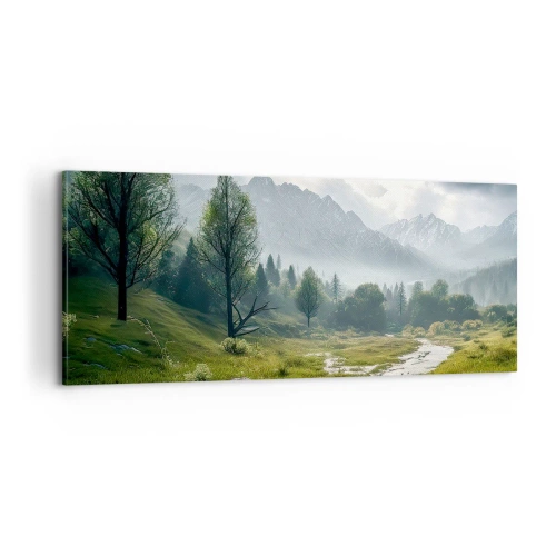 Bild auf Leinwand - Leinwandbild - Hin und zurück - 100x40 cm