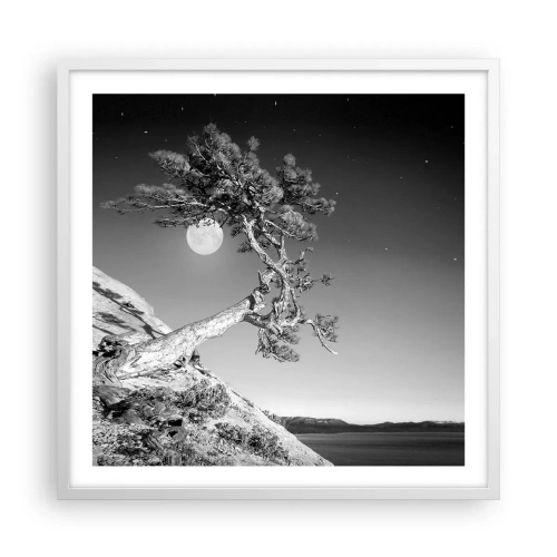 Poster in einem weißen Rahmen - Siegreiche Kämpferin - 60x60 cm