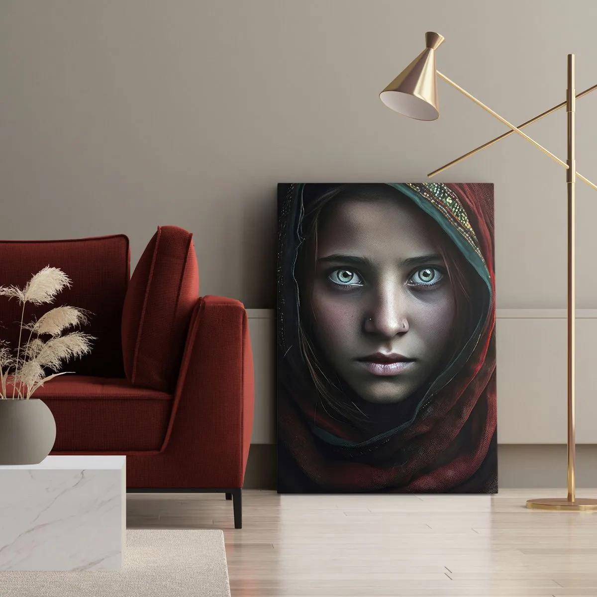 Bild auf Leinwand - Leinwandbild - Prinzessin aus dem Osten - 45x80 cm