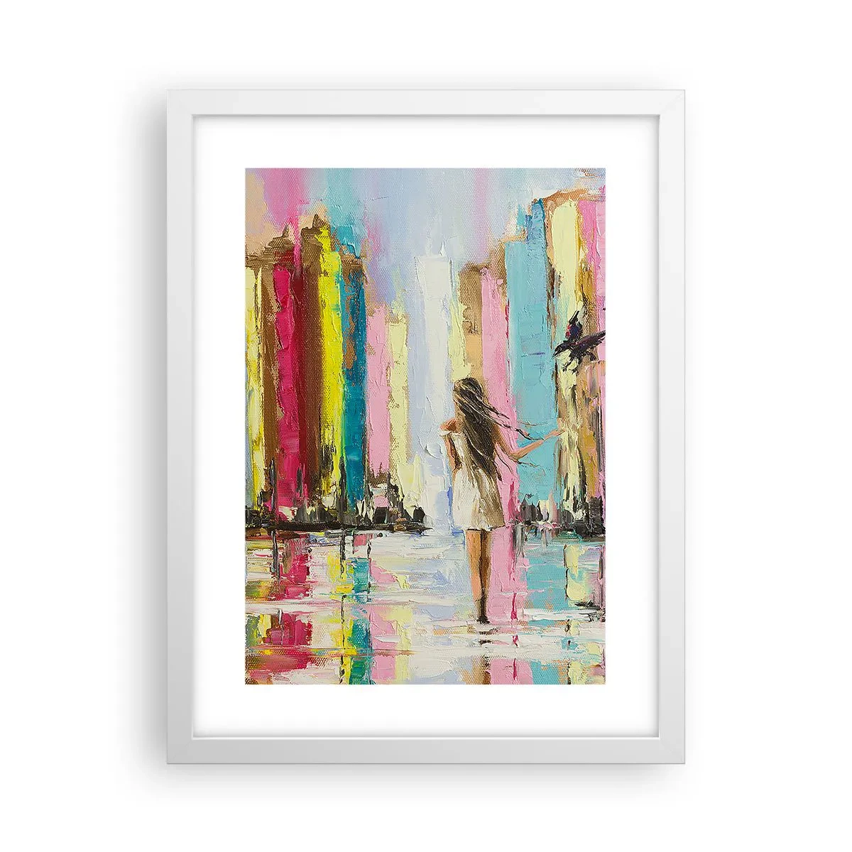 Poster in einem weißen Rahmen - Folge mir - 30x40 cm