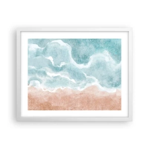 Poster in einem weißen Rahmen - Cloud-Abstraktion - 50x40 cm