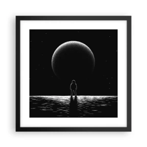 Poster in einem schwarzem Rahmen - Angesicht zu Angesicht - 40x40 cm