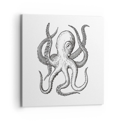 Bild auf Leinwand - Leinwandbild - Mit den Wellen tanzen - 70x70 cm