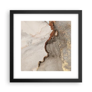 Poster in einem schwarzem Rahmen - An der Grenze der Farben - 30x30 cm