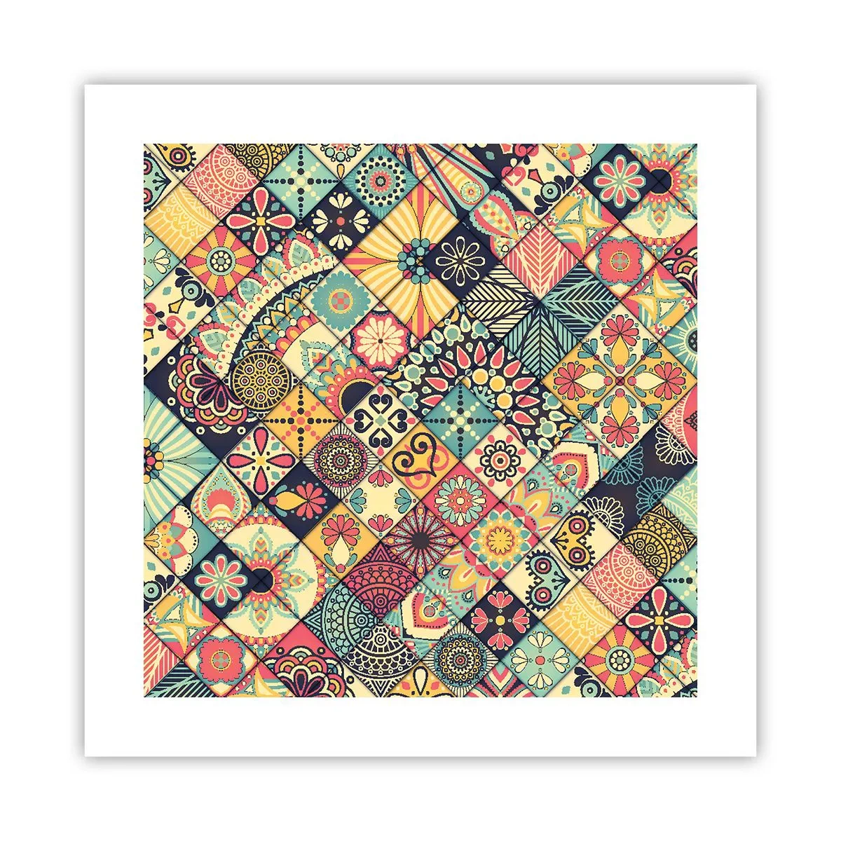 Poster - marokkanische Atmosphäre - 40x40 cm