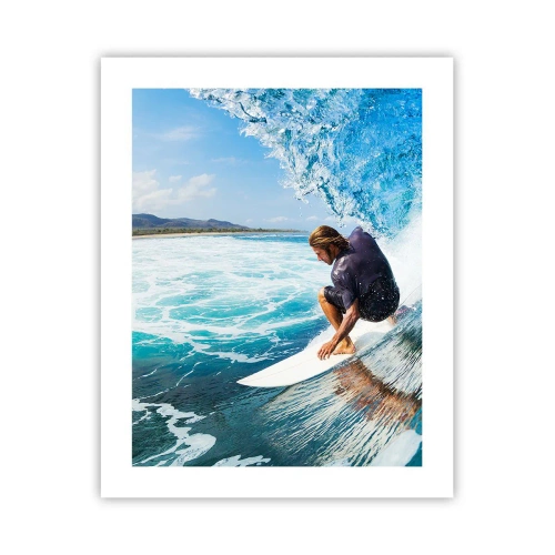 Poster - Tanzen mit den Wellen - 40x50 cm