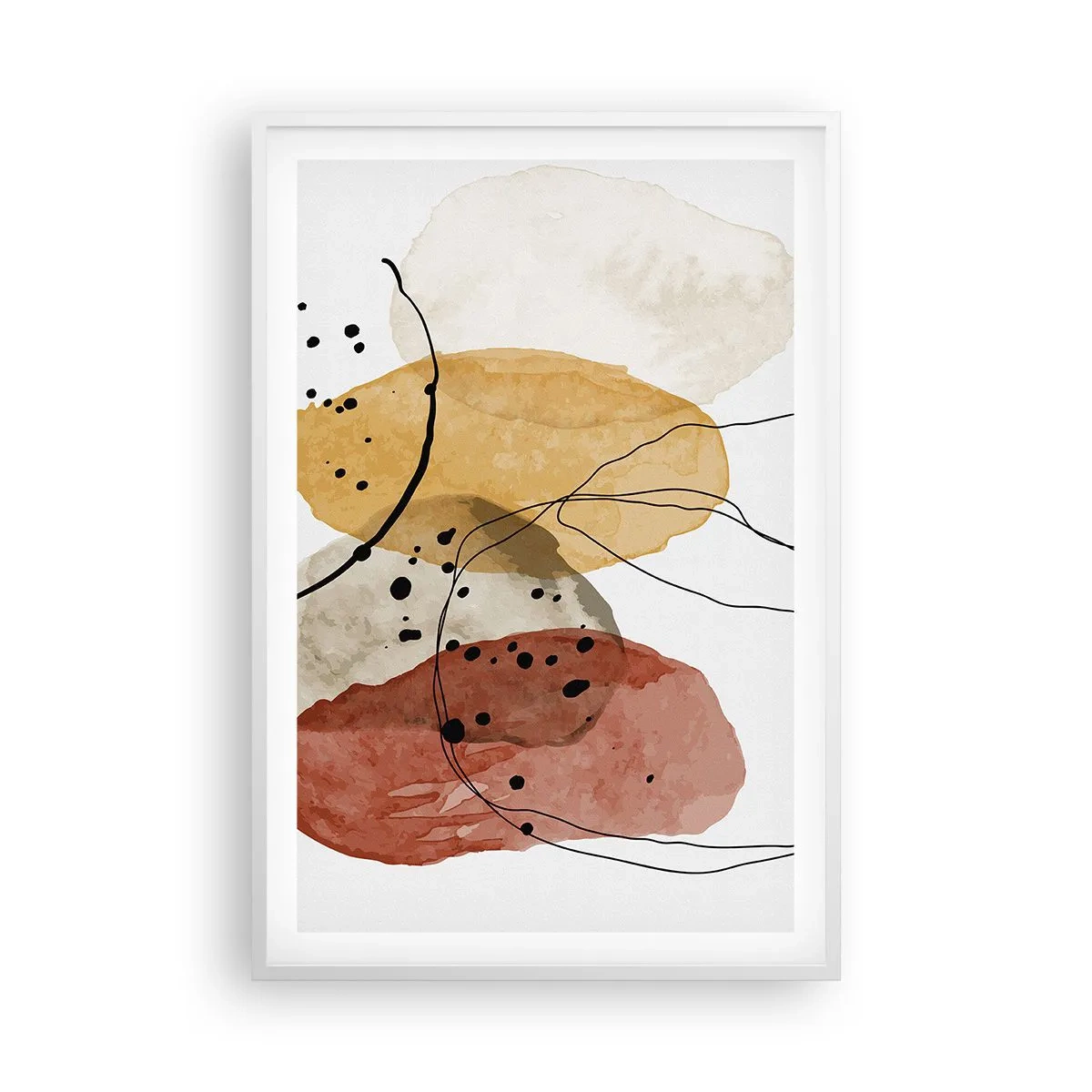 Poster in einem weißen Rahmen - Wie leichte, transparente Luft - 61x91 cm