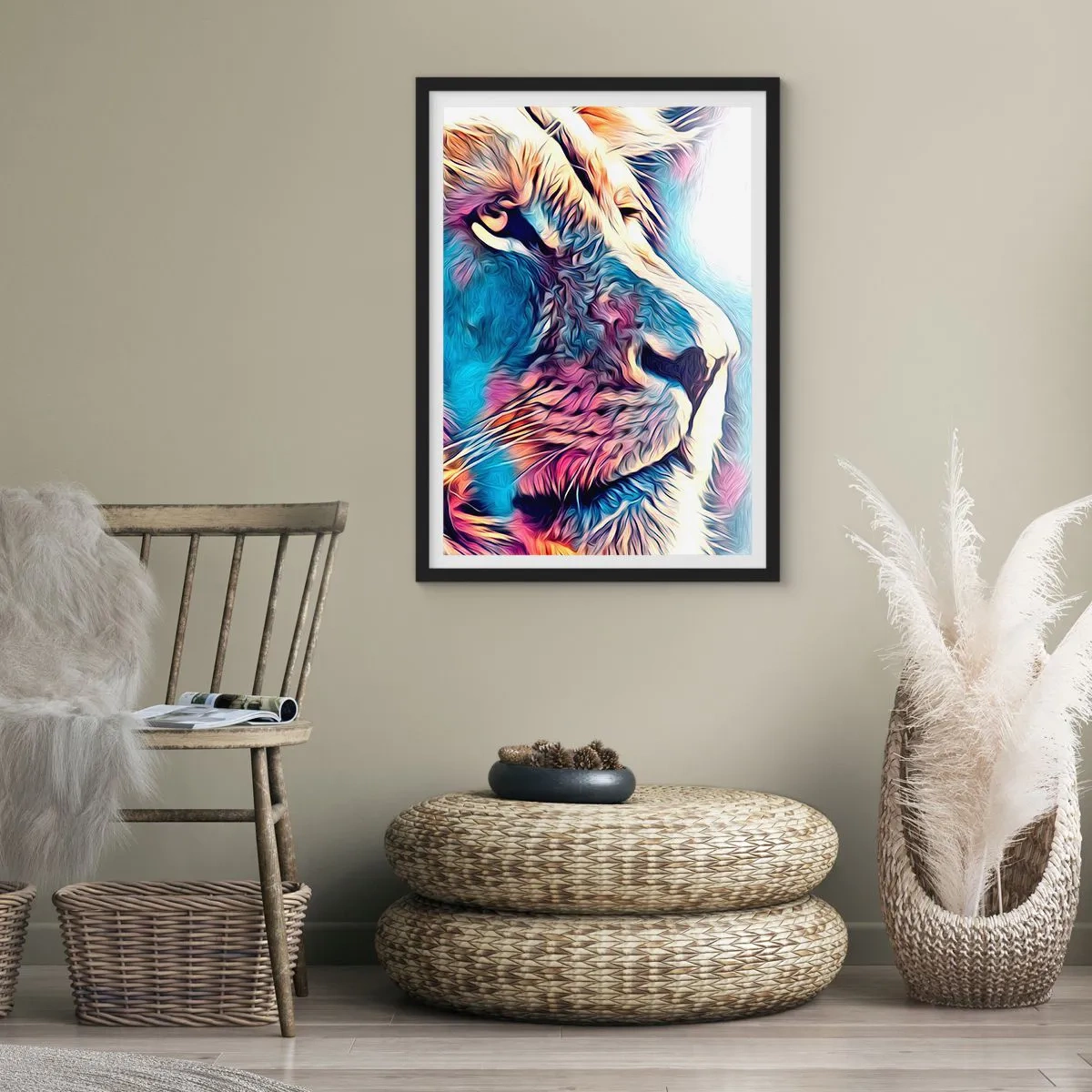 Poster in einem schwarzem Rahmen - Die Weisheit der Natur - 40x50 cm