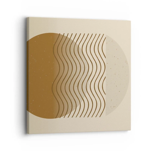 Bild auf Leinwand - Leinwandbild - Zur Entstehung geometrischer Figuren - 30x30 cm