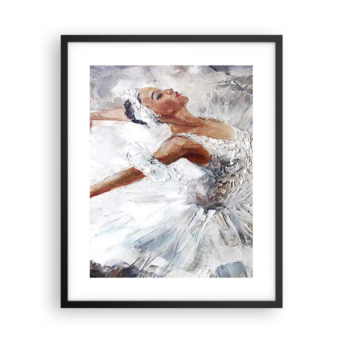 Poster in einem schwarzem Rahmen - Zart und leicht wie Tüll - 40x50 cm