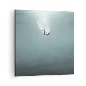 Bild auf Leinwand - Leinwandbild - In den Armen des Ozeans - 60x60 cm