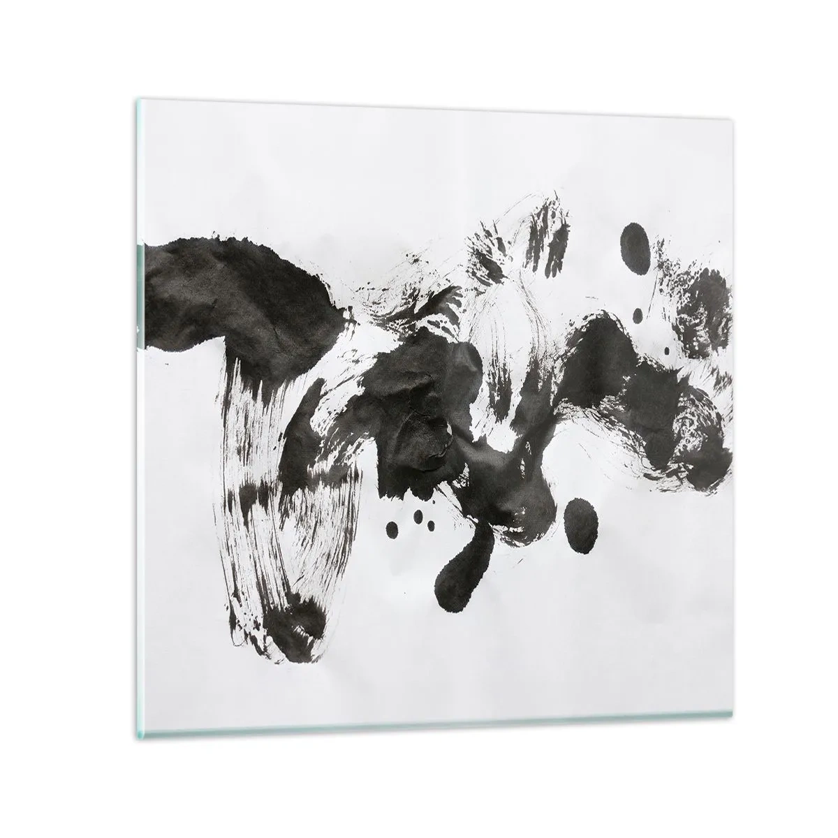 Glasbild - Bild auf glas - Obwohl das Wahnsinn ist, steckt darin eine Methode? - 30x30 cm